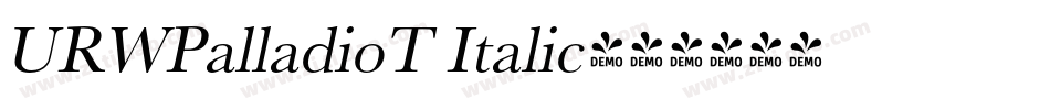 URWPalladioT Italic字体转换